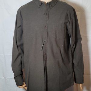 NWT HAWKER RYE Modern Stretch Oxford DARK GREEN XL